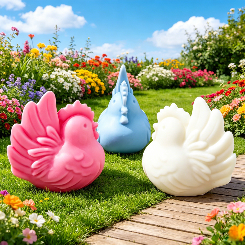 Candle Making Wax Melter - Cartoon Hen Silicone Candle Mold, 3D