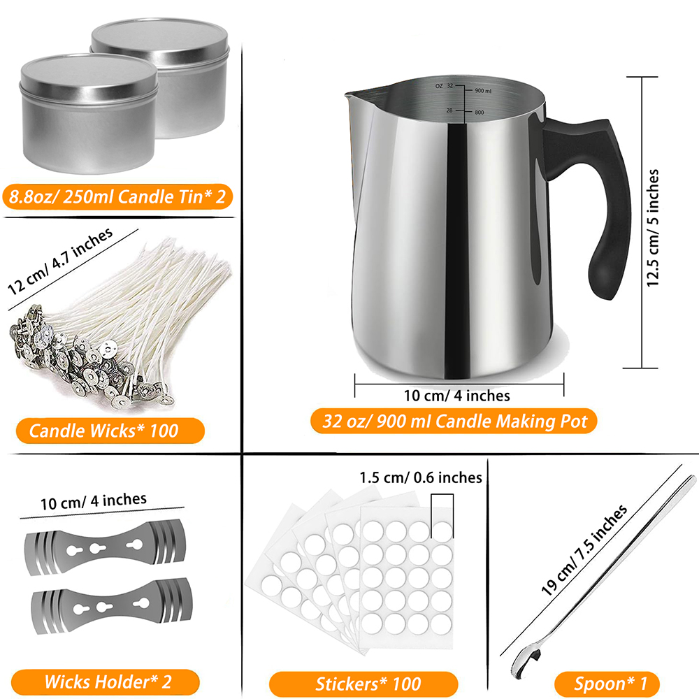 Candle Making Starter Kit Supp - Candle Making Jars 评论和价格