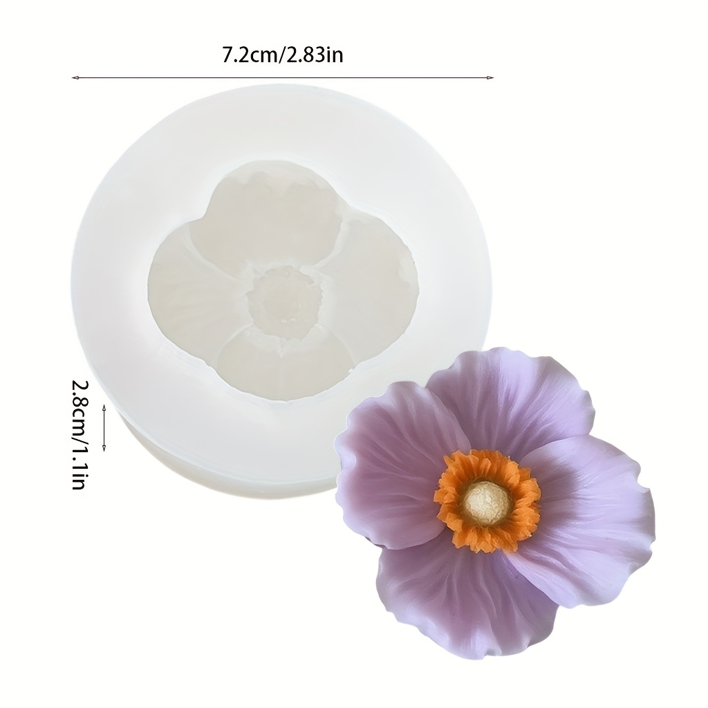 Flower Silicone Candle Mold, C - Candle Making Jars 评论和价格
