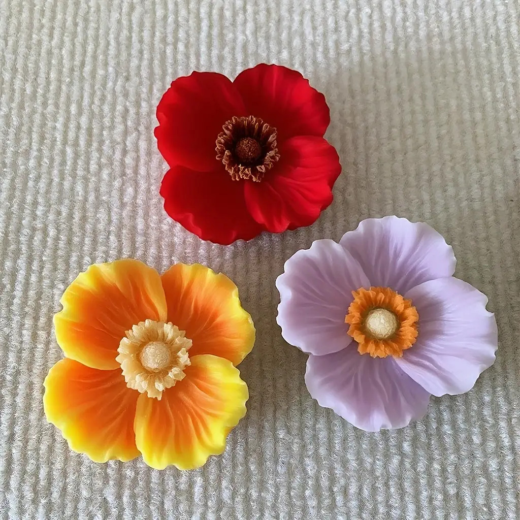 Flower Silicone Candle Mold, C - Candle Making Jars 评论和价格