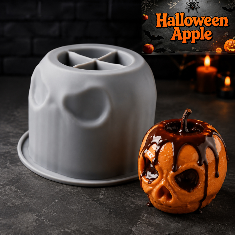 Halloween skull apple silicone - Candle Making Jars 评论和价格