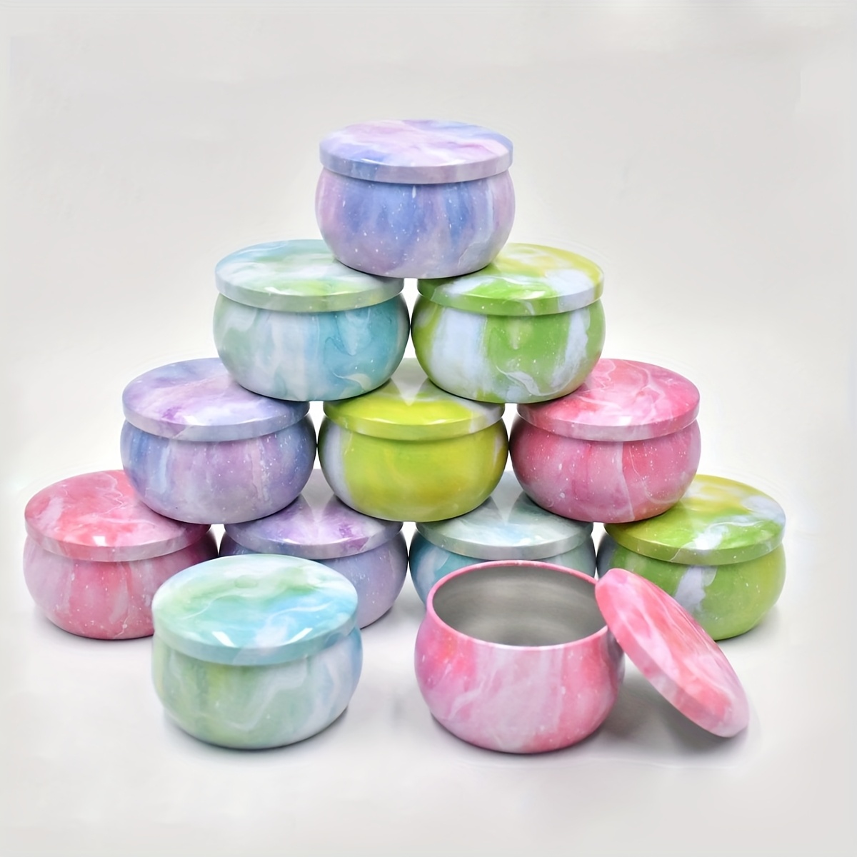 Starry sky patterned metal emp - Candle Making Jars 评论和价格