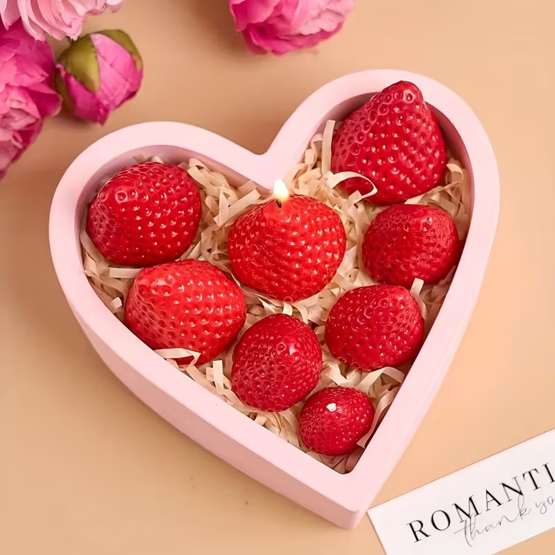 Strawberry Silicone Candle Mol - Candle Making Ideas 评论和价格