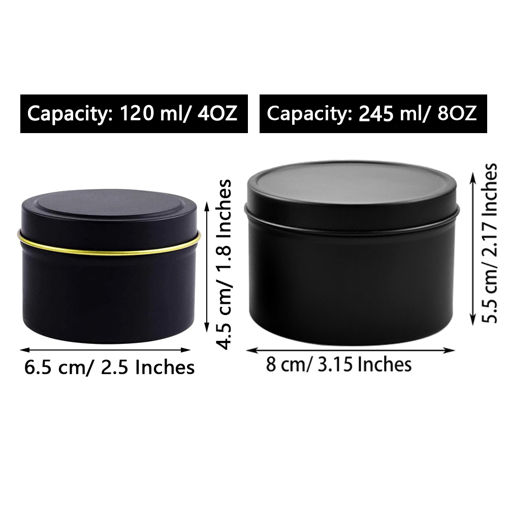 4oz/ 8oz Candle tins with lids - Candle Making Jars 评论和价格