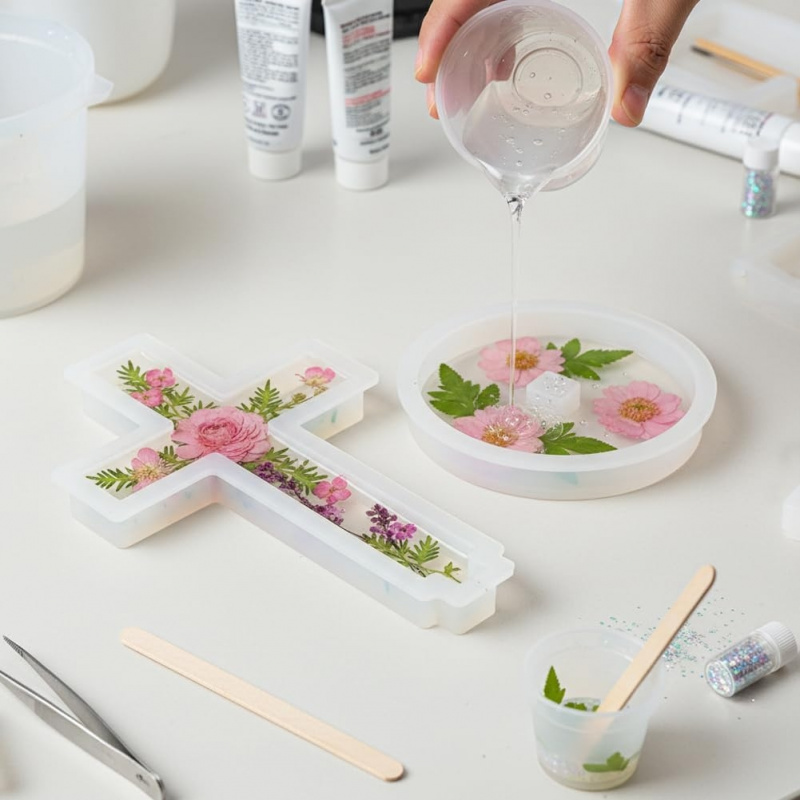 Two silicone molds with a base - Candle Making Ideas 评论和价格