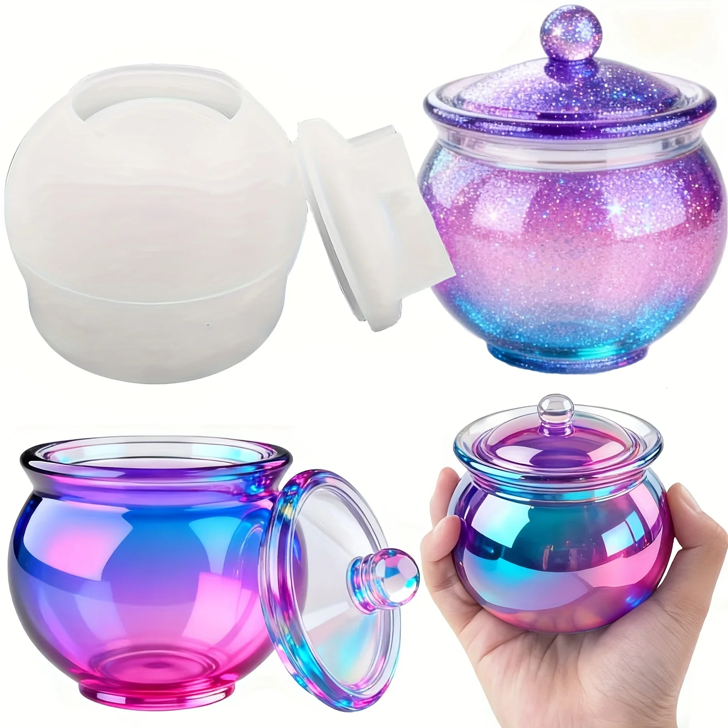 1 set of round resin can molds - Candle Making Jars 评论和价格