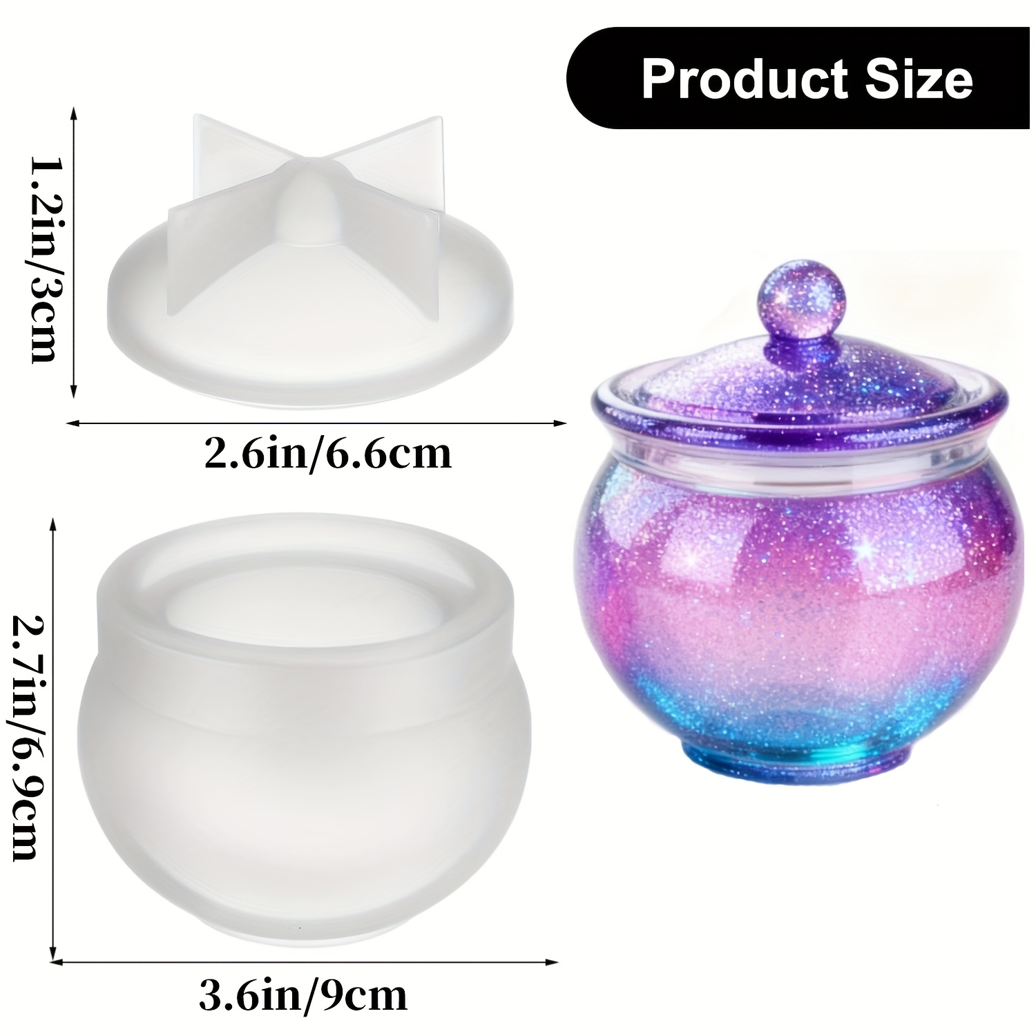 1 set of round resin can molds - Candle Making Jars 评论和价格